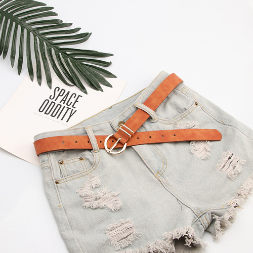 Fashion Boutique Sheep Pattern Women's Pin Buckle Belt Casual Versatile Jeans Belt Belt Women Wholesale