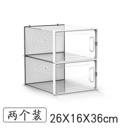 Magnetic Thickenable Shoe Box, No Installation Required, Foldable Shoe Storage Box, Transparent Shoe Cabinet, Saves Space