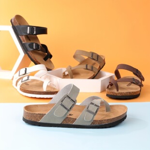 E 99151 Soft Cork Sandals for Women Men ܛľ��Ь