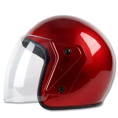 Motorcycle Safety Supplies: Helmet Ll Autumn and Winter Warm - solid-color-red