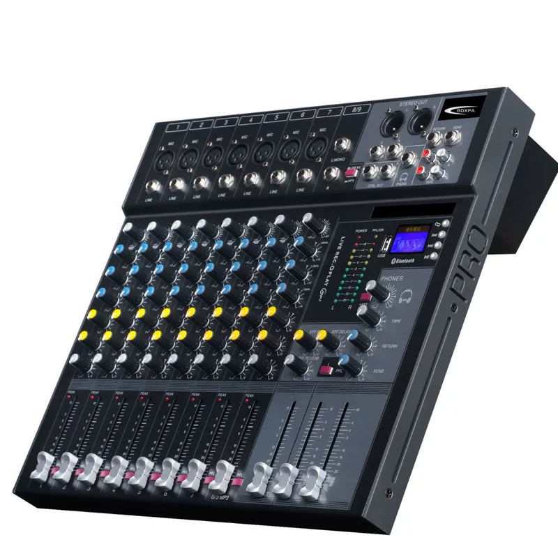 BDXPA Beidou MR-980 Road 12 двухканальный цифровой микшер с питанием и MP3 Bluetooth миксер
