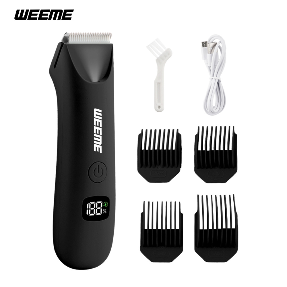 WEEME afeitador eléctrico transfronterizo hombre LCD digital pierna cabello bajo la axila afeitar cortadora privada aparato depilación de todo el cuerpo image 9
