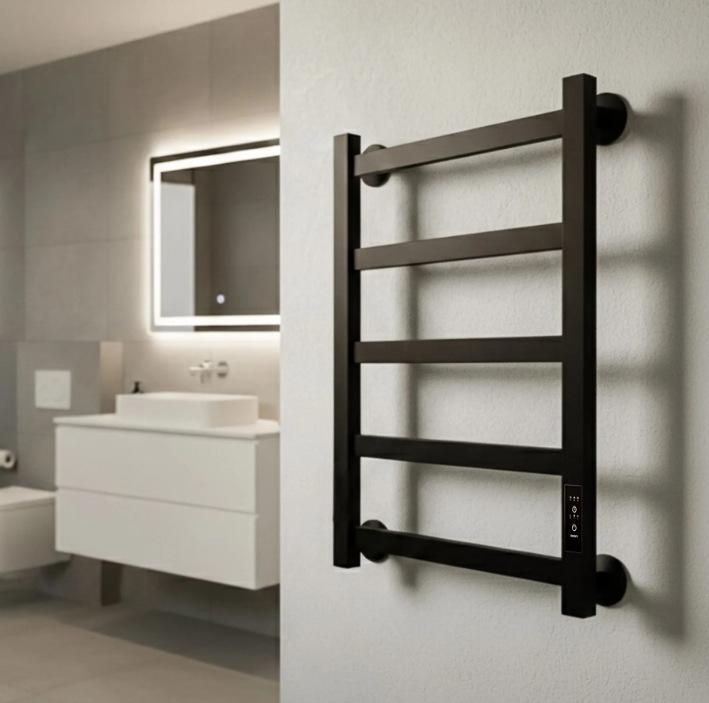 Ozon Cross-Border Aluminum Alloy Towel Dryer for Home Bathroom Smart Electric Heated Towel Rack Storage Rack