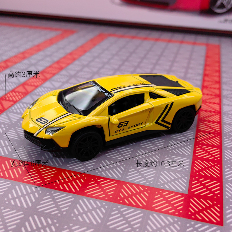 爆品1:43仿真回力合金车模型抓娃娃机儿童礼物蛋糕摆件玩具车批发|undefined