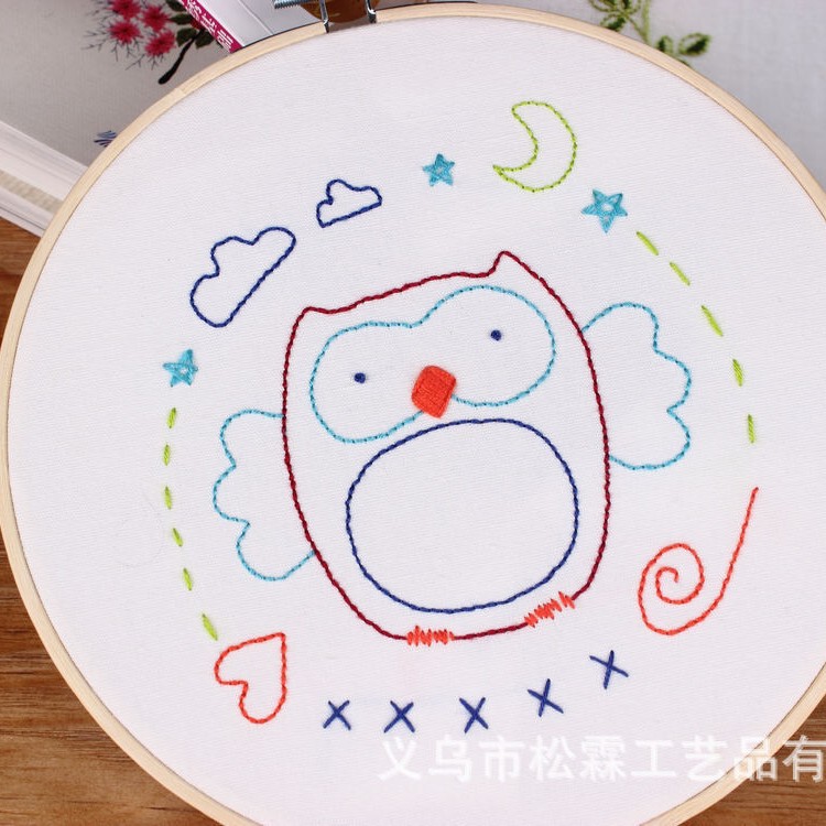 DIY manual bordado kit material paquete europeo de dibujos animados animal principiante kindergarten formación enseñanza