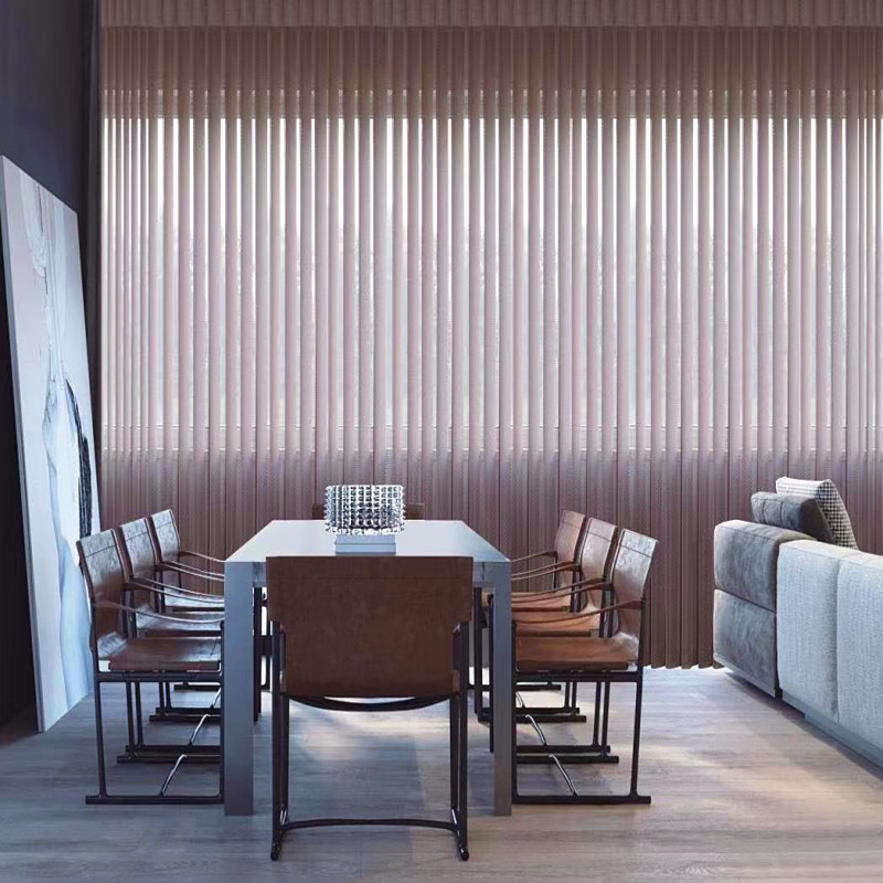 梦幻帘垂直柔纱帘哈纳斯竖百叶办公室酒店客厅隔断电动遮光窗帘阳