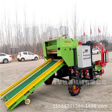 全自动青饲料秸秆裹包机 双膜发酵秸秆打包机 70草捆青贮打包机