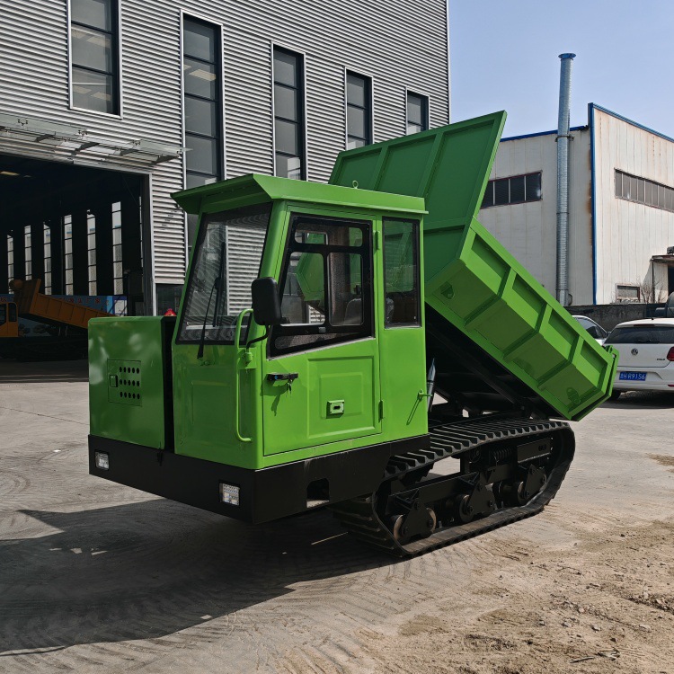 厂家直供爬山虎履带运输车实心轮 混凝土全地形搬运车 翻斗自卸车