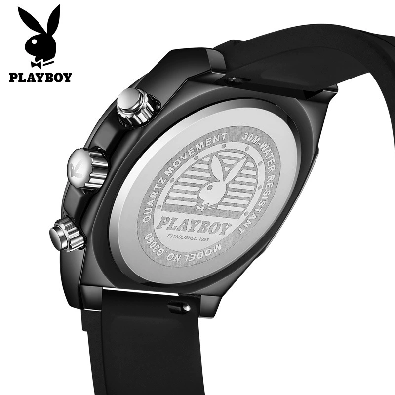 Playboy, универсальные кварцевые часы, электронные швейцарские часы, мужские часы, торговля кросс-границы
