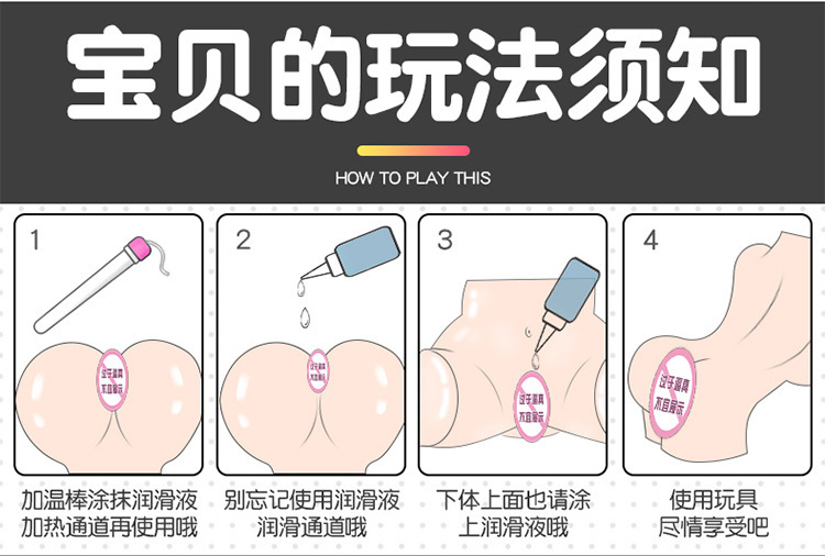Jiuai Half-Body Masturbator with Breast, Vagina and Buttocks, TPE, Manual Use — detail image 7