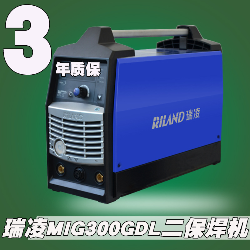 瑞凌MIG300GDL低飞溅气保焊气体保护焊机无气保焊机两用电焊机