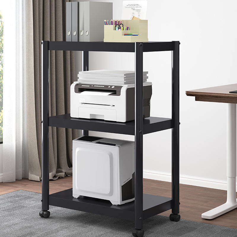 Storage Computer Host Bracket Workstation Organization Iron Floor Cabinet Office Mobile Multi-Layer Printer Storage Rack