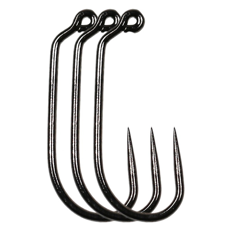 60 degree Jig Hook non-barbed curved handle angle hook fly fly hook nymph hook 10# 12# 14#16#18# fly fishing inverted hook