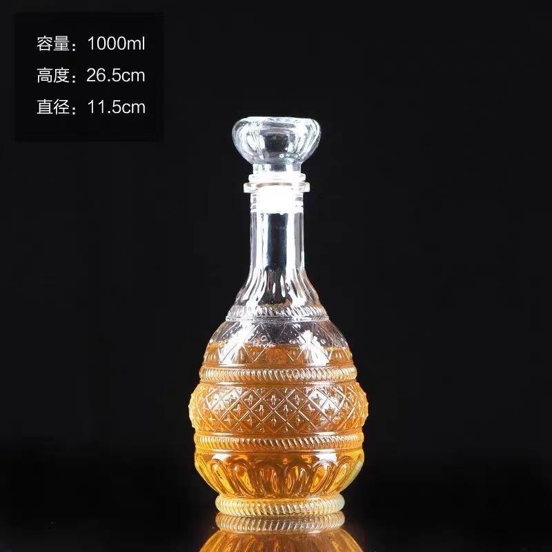 Fabricantes de vinos 50ml 1000ml botellas de prueba creativas botellas de vino rosado de diamante transparentes botellas de vino extranjero
