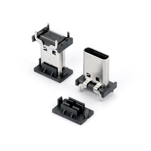 Type-C 24P立式贴片13.0MM母座 180度SMT加高立贴USB 3.1连接器