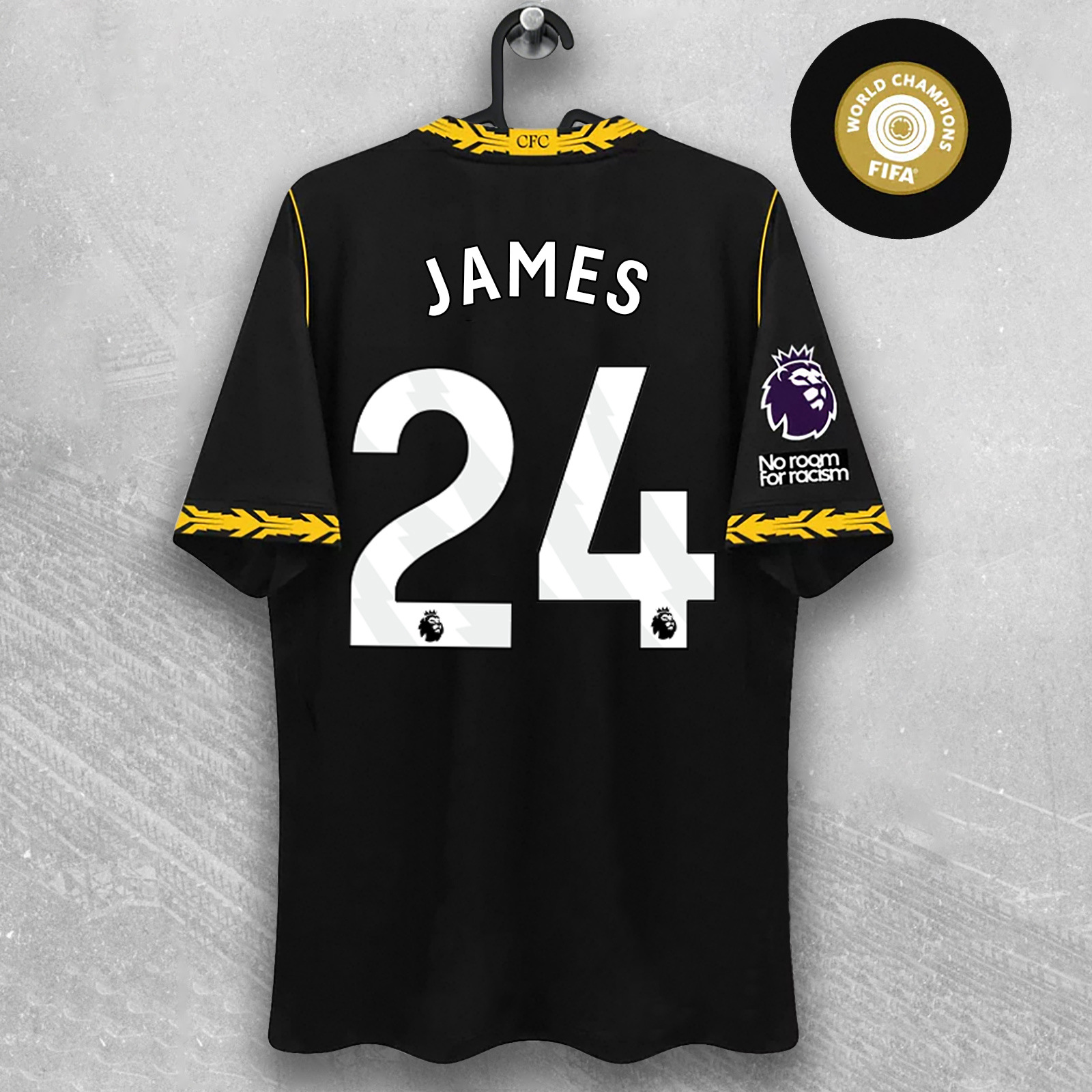 Nike x Chelsea FC 2026/27 Away Jersey Black/Midwest Gold