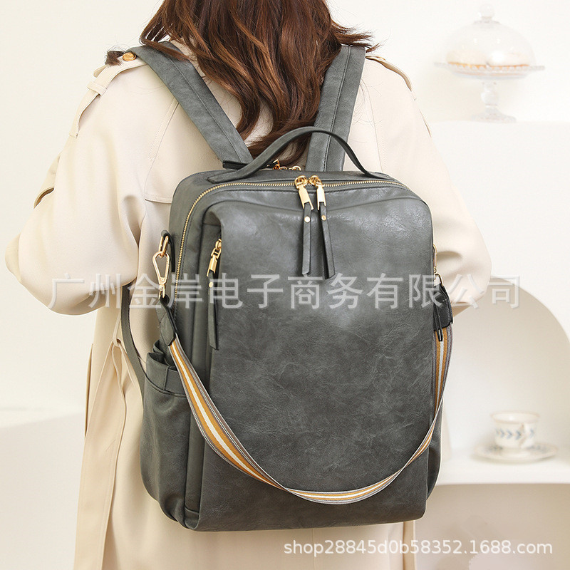 Unisex Backpack 14inch Laptop Bag Pu Leather Fashion Women's Bag Travel Backpack Unisex Backpack 14inch Laptop Bag Pu Leather Fashion Women's Bag Travel Backpack