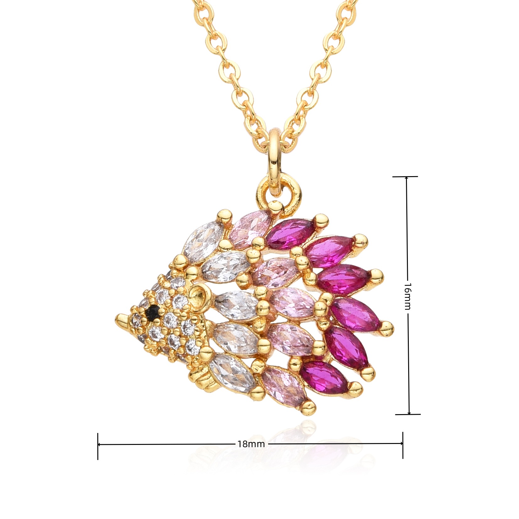 Wholesale Casual Simple Style Animal Copper Inlay Zircon Necklace display picture 28