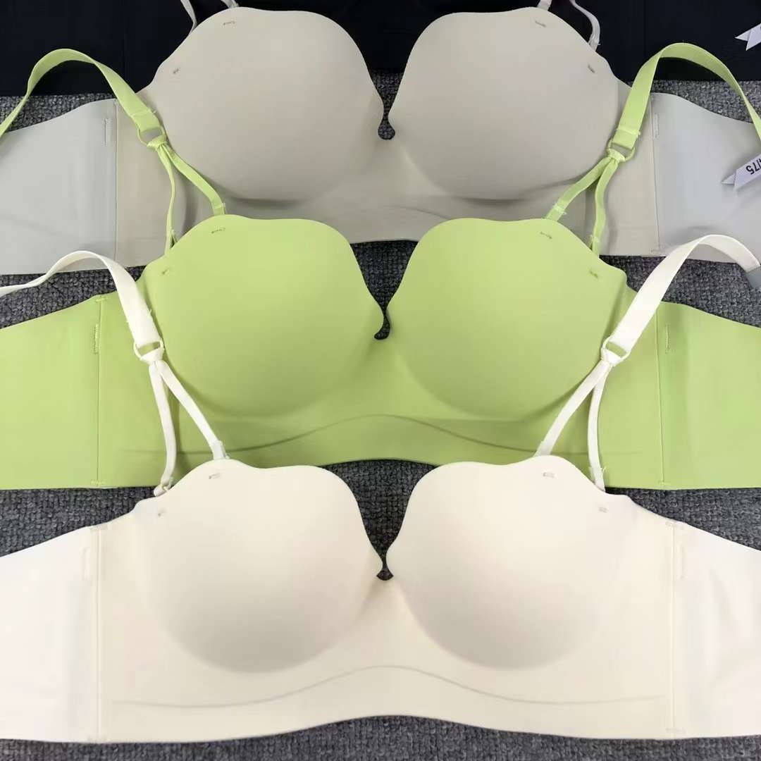 Inventario de productos de cola del sudeste asiático nuevo en línea celebridad en vivo joven lisa reunida ropa interior sin huellas reunida sujetador sujetador