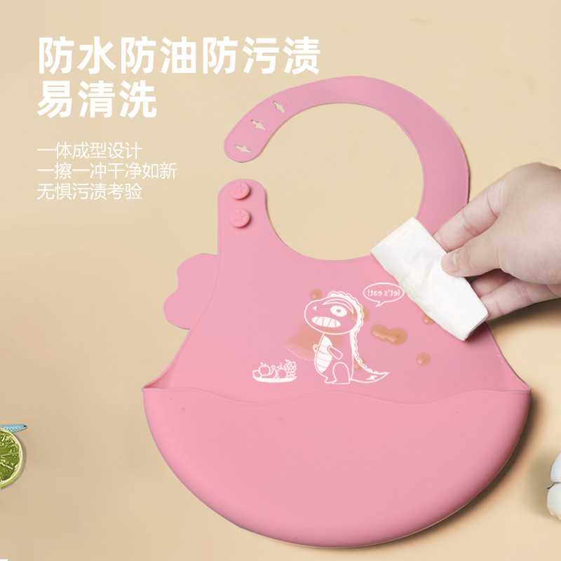 Silicone waterproof dinosaur for mother and baby for supplementary…