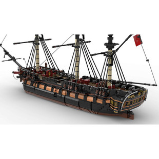 Moc-147318 Ucs-Style Pirate Heavy Frigate Ship Model 5733 Parts Free Shipping