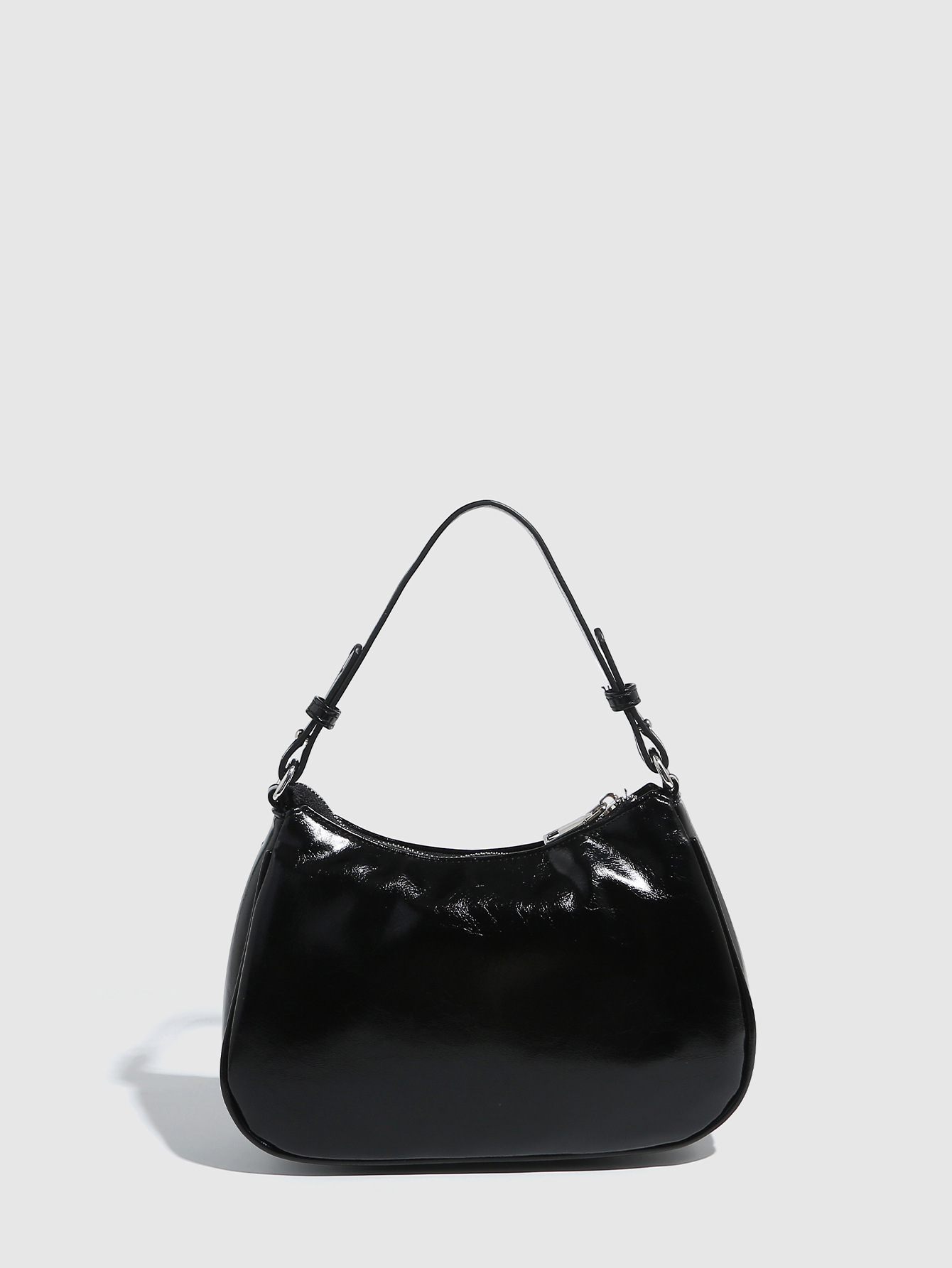 Transfronterizo 2025 nuevo remache hueco ajustable bolso punk bolso de muñeca con cremallera bolso de mujer al por mayor