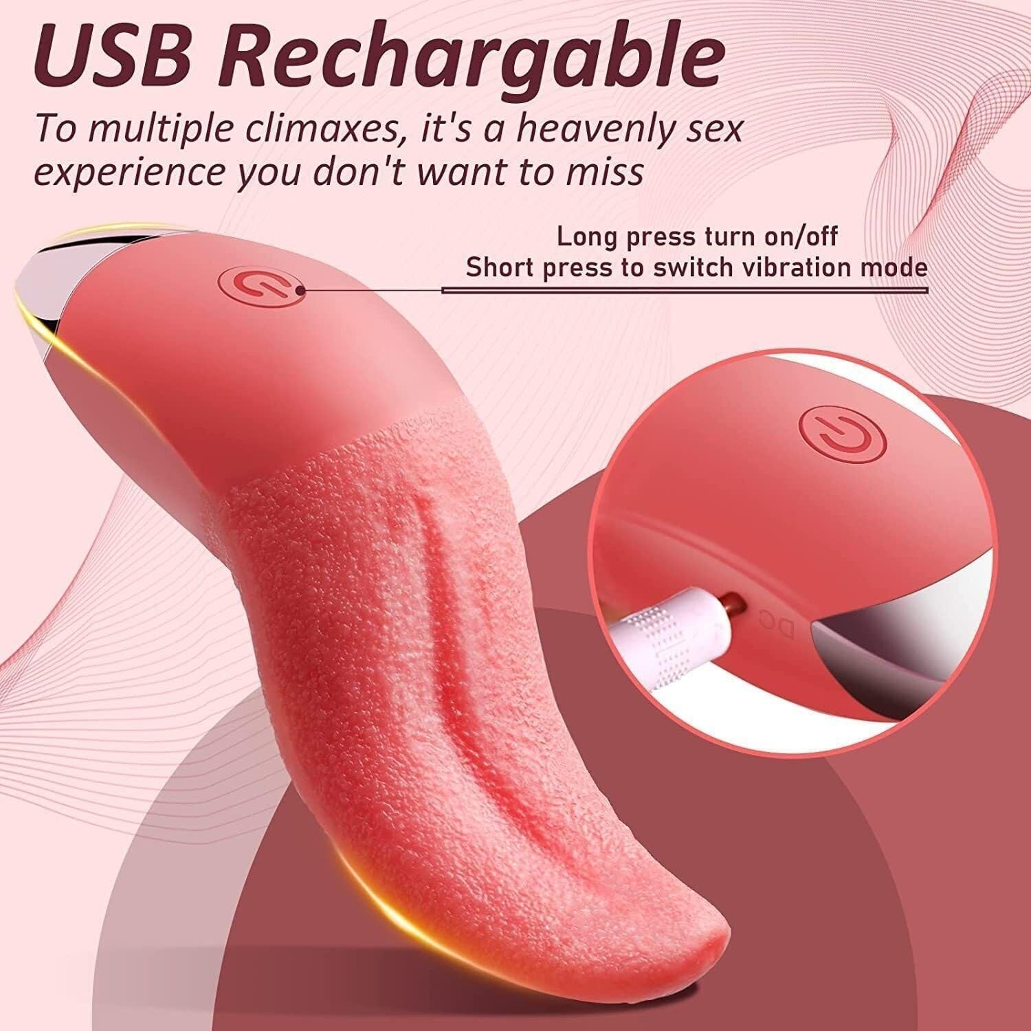 Vibrations-zungenvibrator Mit Heizfunktion Für G-punkt_voghion.com