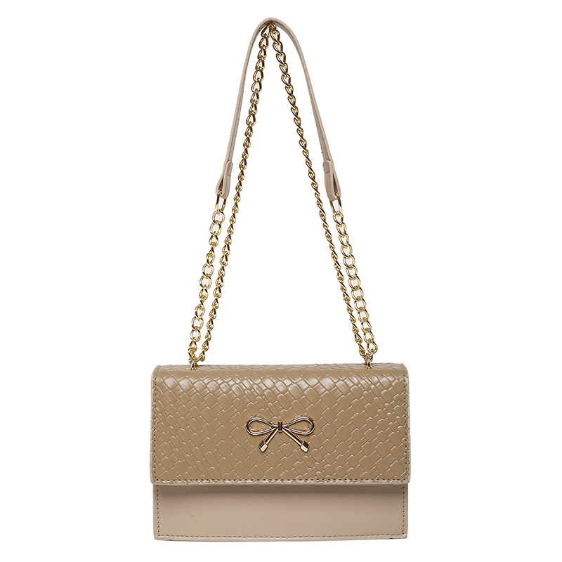 Bolso debajo de la axila de cadena para mujeres 2025 primavera nueva línea bordada de diamante de estilo extranjero bolso de hombro bolso pequeño bolso cuadrado para mujeres