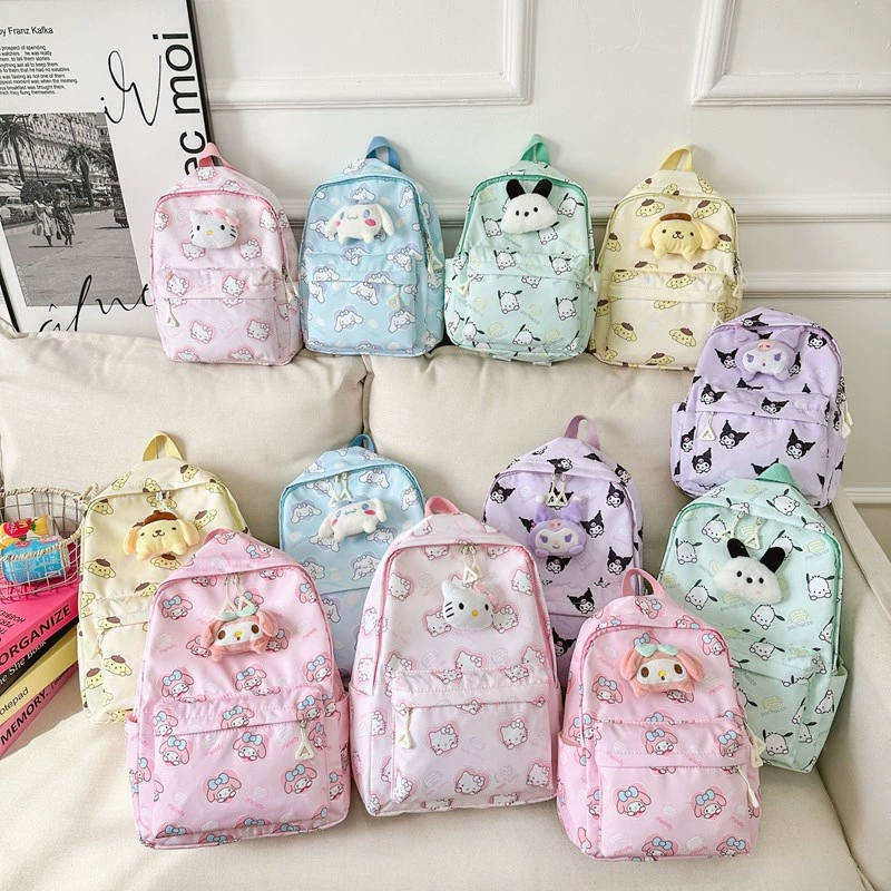 Cute nylon backpack for men and women for early age, Korean style