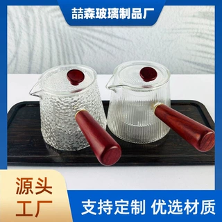 玻璃花茶壶多规格锤纹煮茶壶带内胆泡茶壶高硼硅茶具茶水分离器