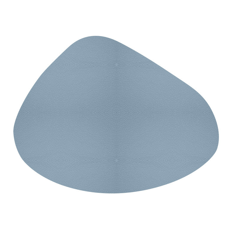 Coaster de cuero pvc aislamiento térmico antideslizante estera de comedor casa estera decorativa redonda forma de gota cuadrada se puede fijar forma