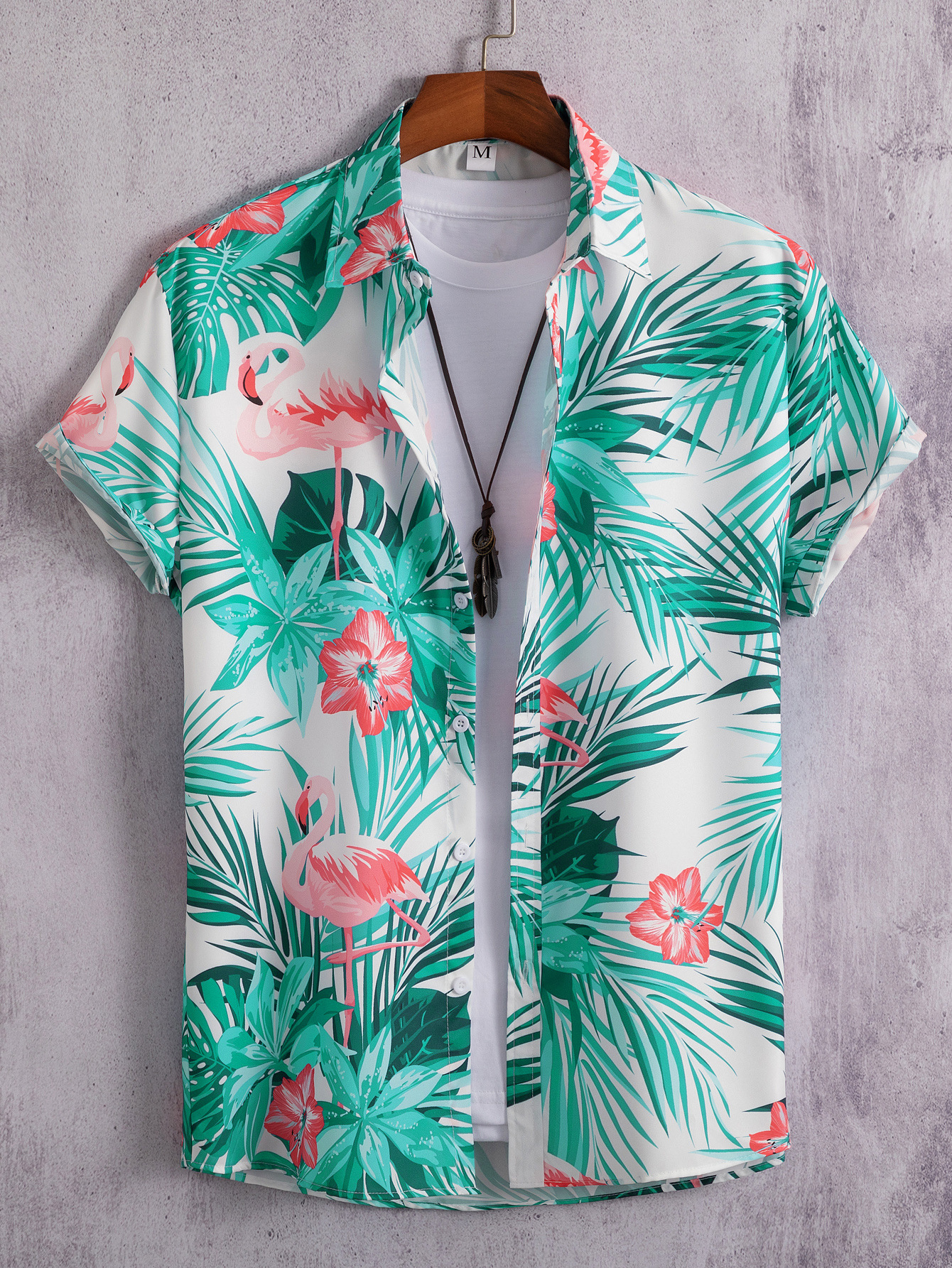 2024 Miesten muoti rento digitaalipainatus lyhythihainen paita_voghion.com