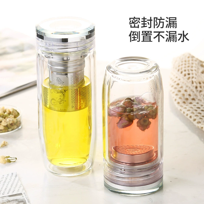 Glass transparent tea cup, increased thickness