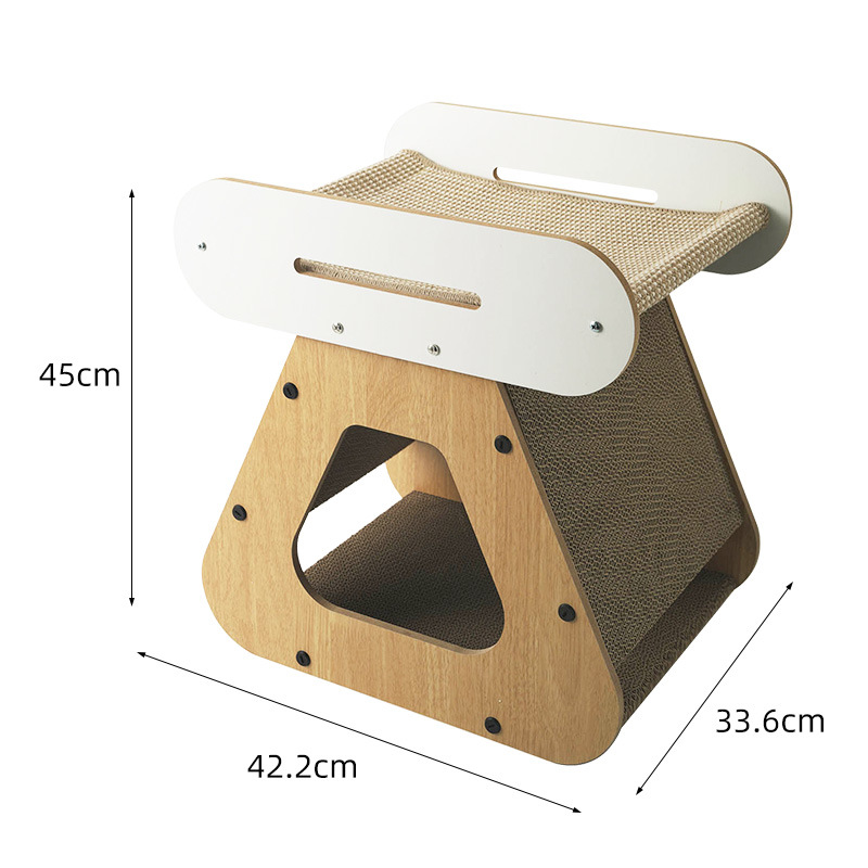 Tablero de agarre de gato dos en uno para mascotas, nido de gato cerrado, seguridad, nido de casa, villa universal de cuatro estaciones, venta al por mayor transfronteriza