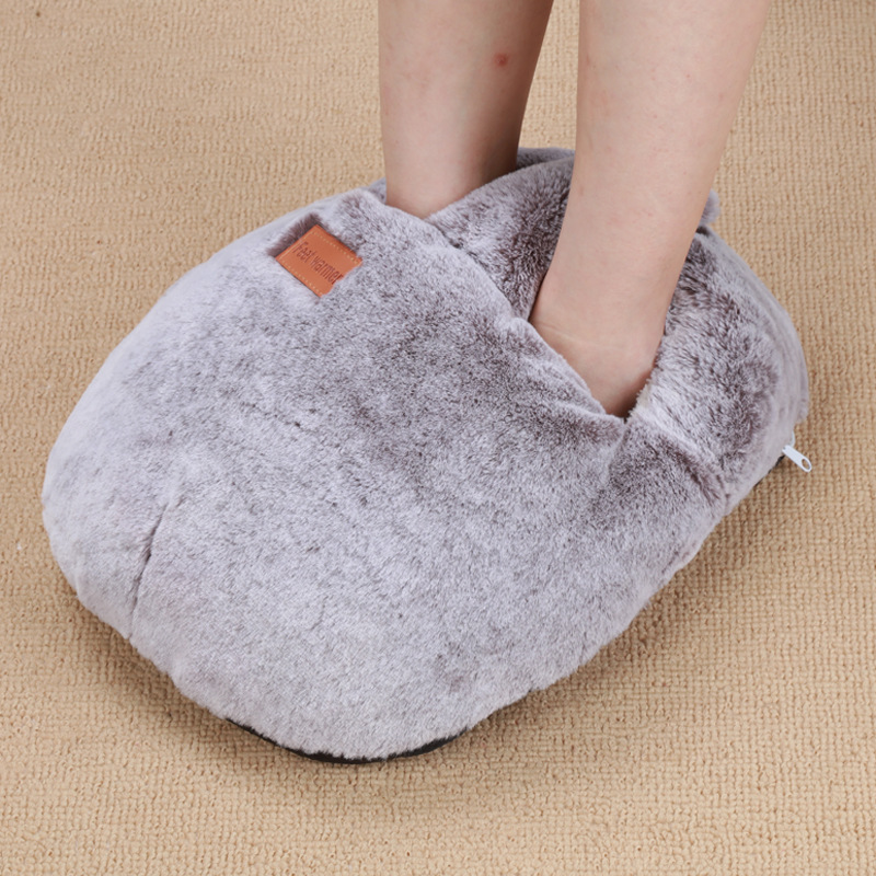 토끼 벨벳 발 워머