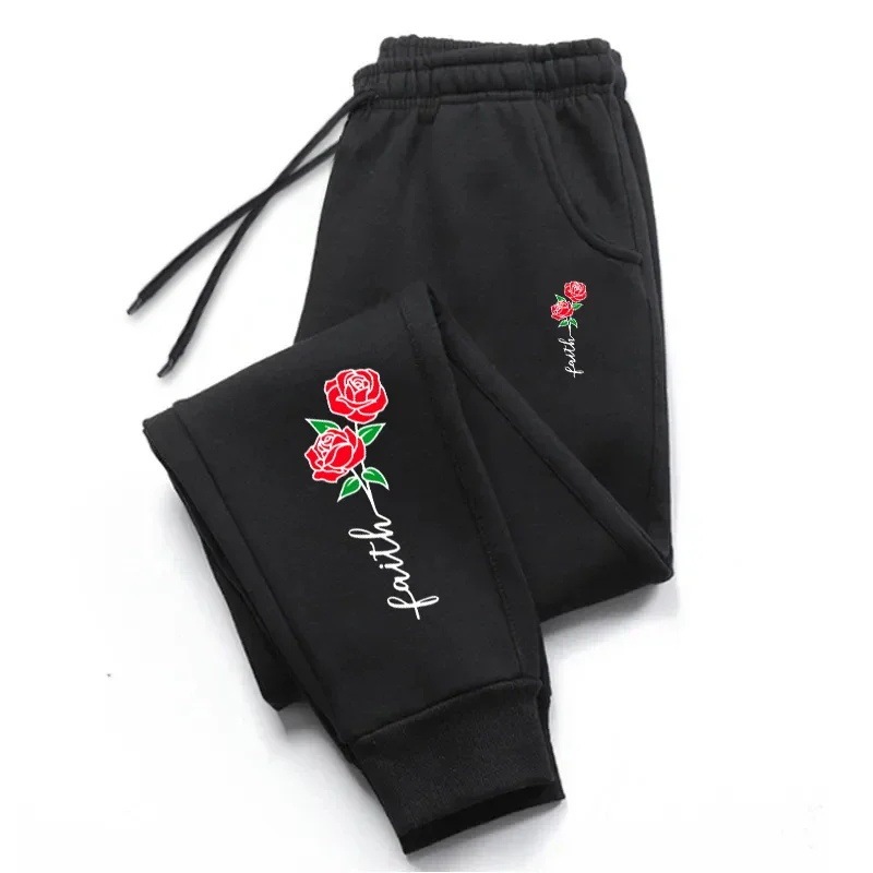 Floral 2D Print Pants - Everyday casual fashion pants, suitable for sports and jogging Floral 2D Print Pants - Everyday casual fashion pants, suitable for sports and jogging