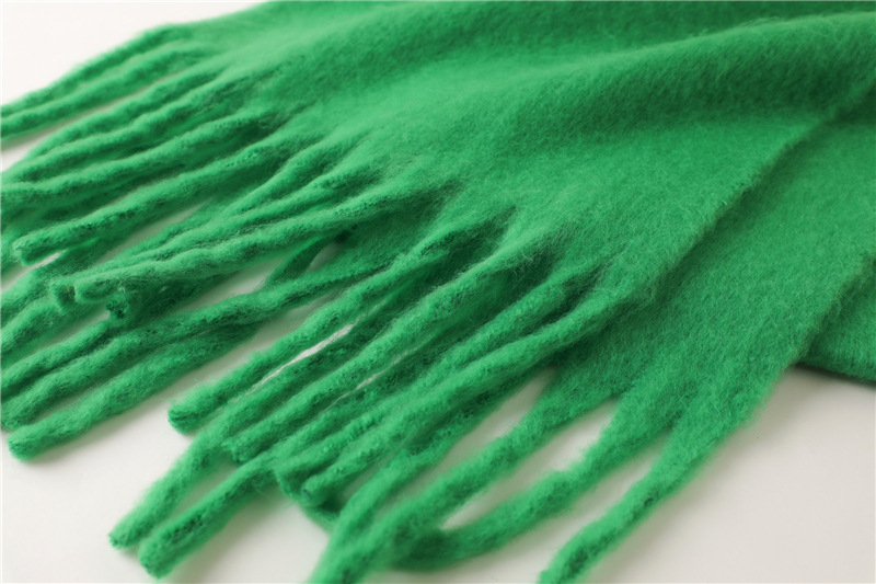 Mohair Schal Für Damen Und Herren Mit Fransen Und Perlen_voghion.com