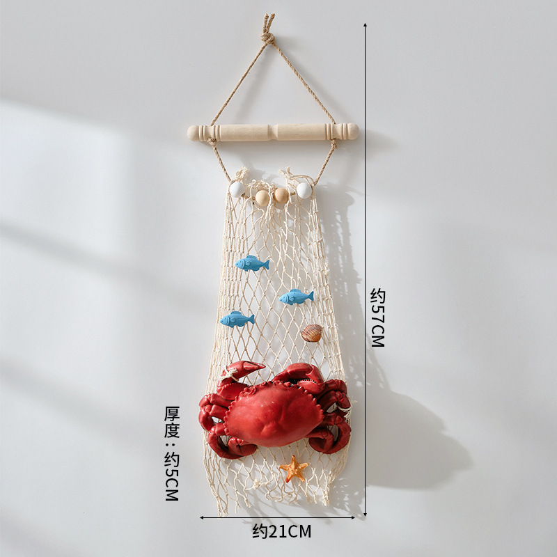 Red de celebridades Simulación de resina Cangrejo de cangrejo Modelo Colgante Mariscos Restaurante Decoración de pared Hotel Mercado nocturno Colgante de pared