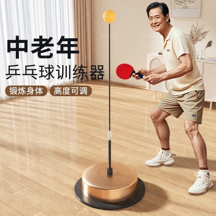 Table Tennis Trainer for Adults, Single Rebound Self-Practice, Fixed Home Indoor Play for Children