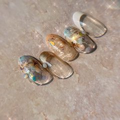 Tomoni Embossed 1265 Trendy Adhesive Cute Nail Art Stickers, Japanese-Style 5D Nail Decals Featuring Blooming Flowers