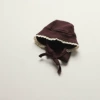 Dark coffee hat (lace model)