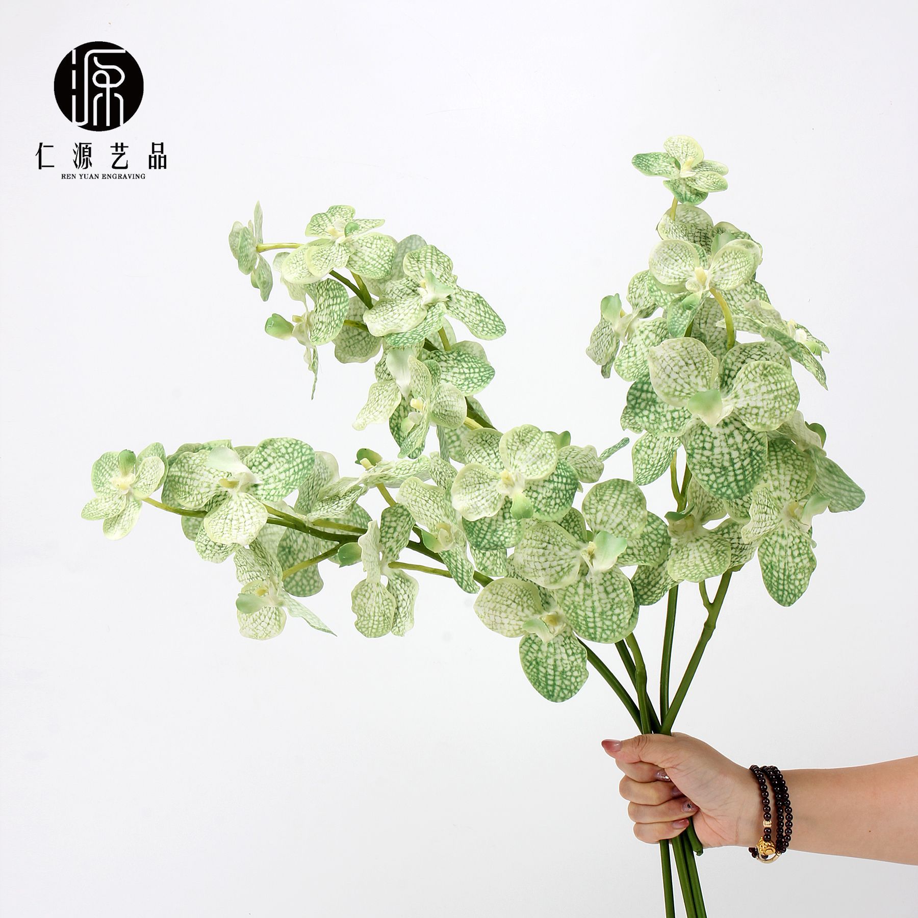 Simulation flower Hu Jilan Wan Daian 7 head Phalaenopsis feel fake flower wedding home decoration flower arrangement photography design