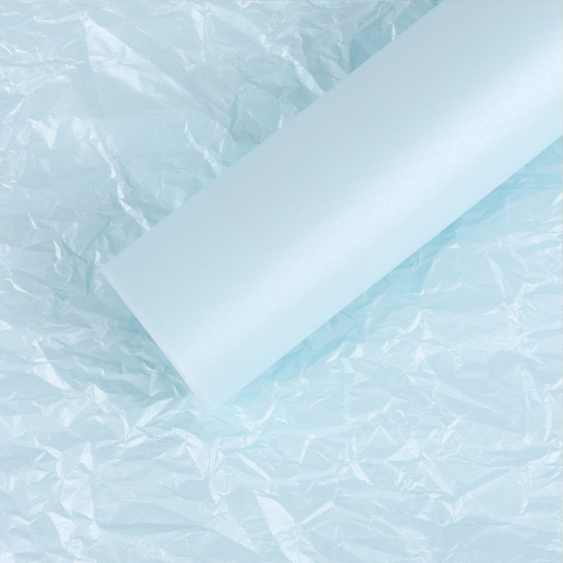 Pastel floristería material de papel de embalaje papel de forro plisado base de flores papel de embalaje ramo Papel de pera perla