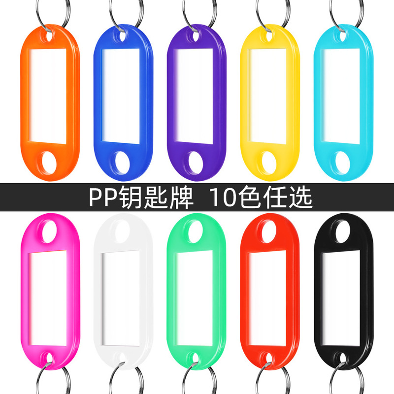 Amazon Plastic Key Tag Can Write Name Tag Hotel Hotel Number Classification Label Keychain