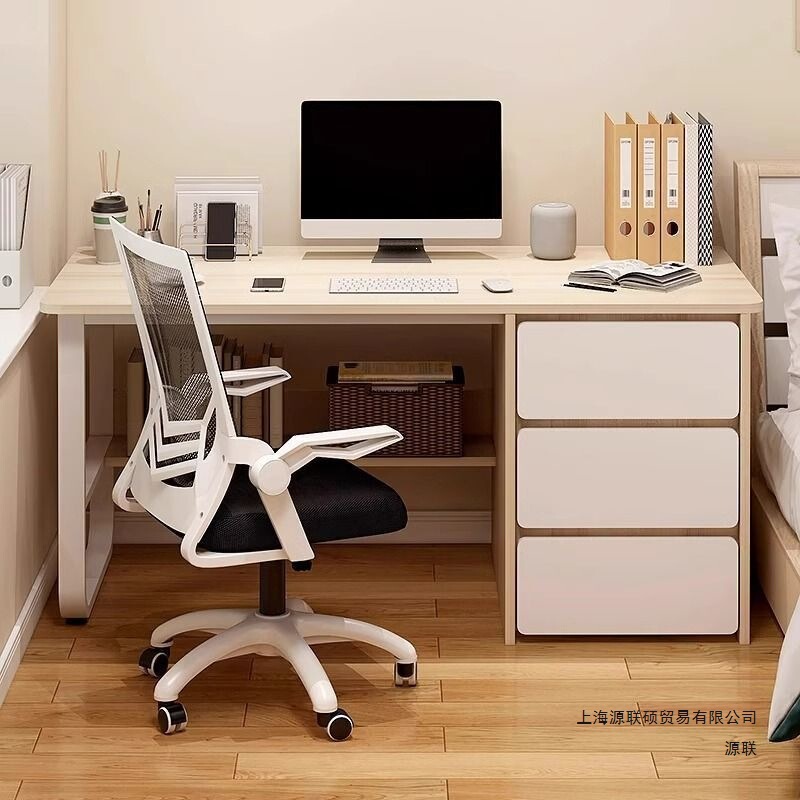 Computer Desk, Desktop Home Office Desk, Modern Simple Desk with Drawers, Desk and Chair Combination, Bedroom Student Study Desk Computer Desk, Desktop Home Office Desk, Modern Simple Desk with Drawers, Desk and Chair Combination, Bedroom Student Study Desk