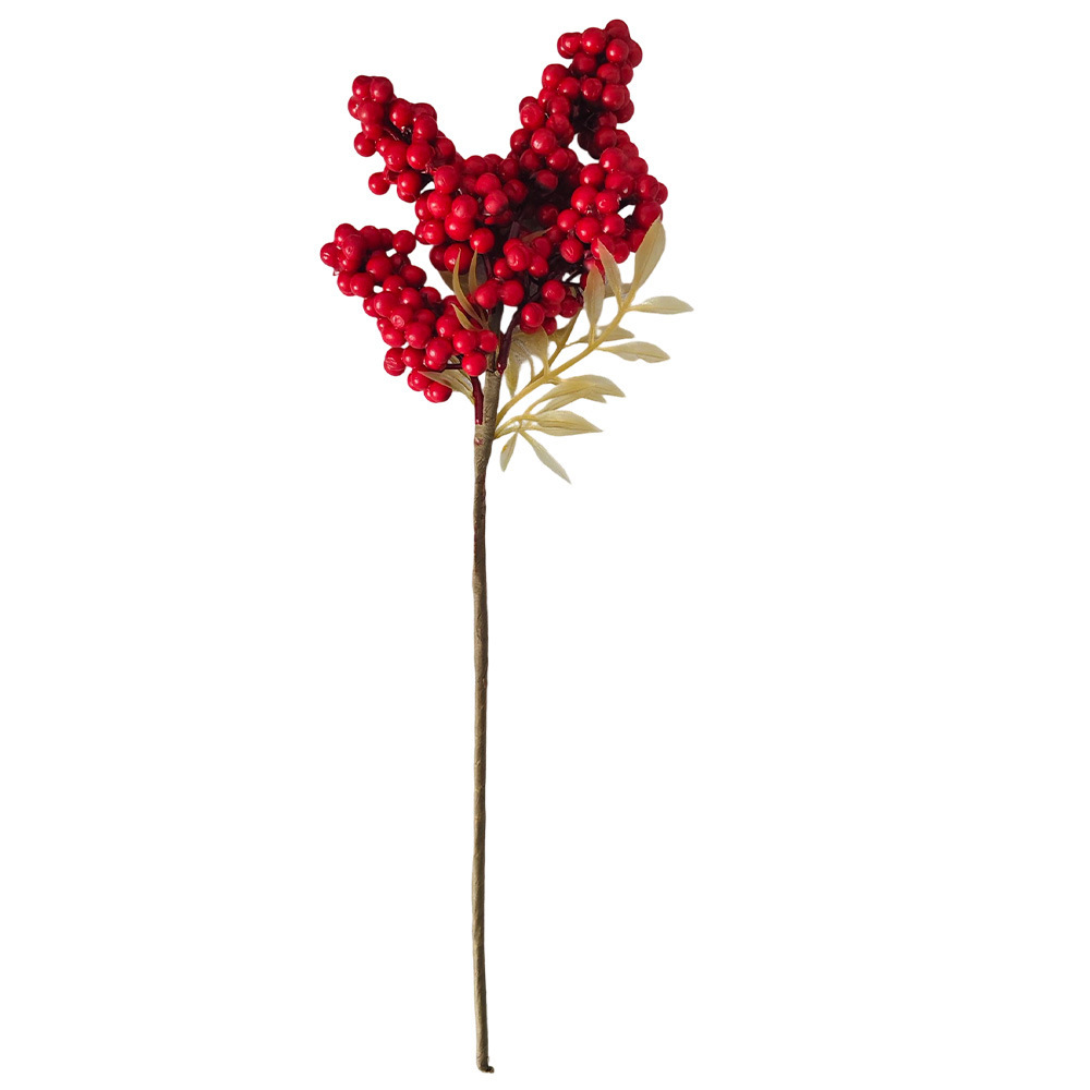 Navidad Bayas Año Nuevo Accesorios de barril DIY Navidad Decoración de interiores Flor Amazonas atmósfera transfronteriza
