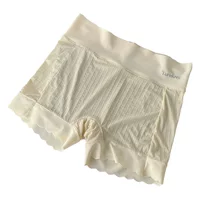 Na Yipai летние New Ice Silk со средней талией, бесшовные маски, защитные брюки, женские ультратонкие телесного цвета, простое нижнее белье для женщин