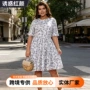 宽松显瘦加大印花连衣裙