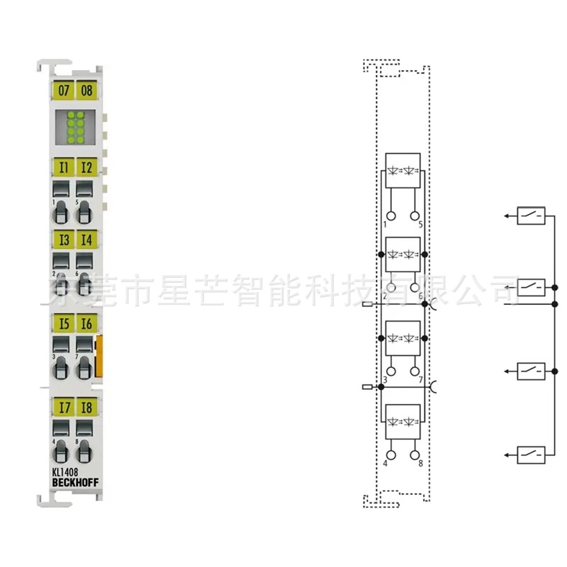 倍福KL1408总线端子模块德国BECKHOFF模块KL1408全新原装现货议价