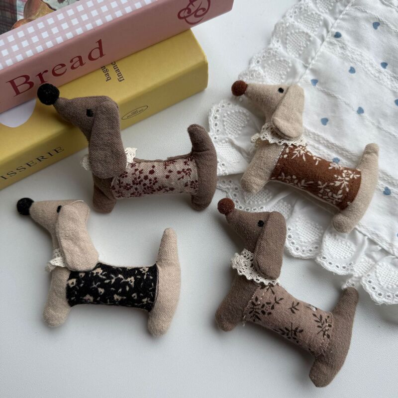 韓国漫画チェック柄ダックスフント子犬衣類アクセサリー卸売 diy ジュエリーバッグ多用途手作りアクセサリー|undefined